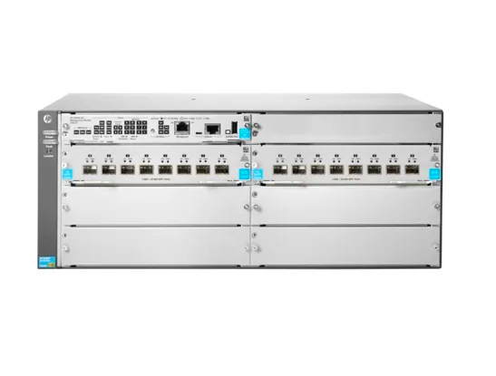 HPE JL095-61101 Aruba 5406R-16SFP+ 16x SFP+ Slots 10GBase-X 4x Open Module Slots Layer 3 Managed 4U Rack-mountable GbE Network Modular Switch