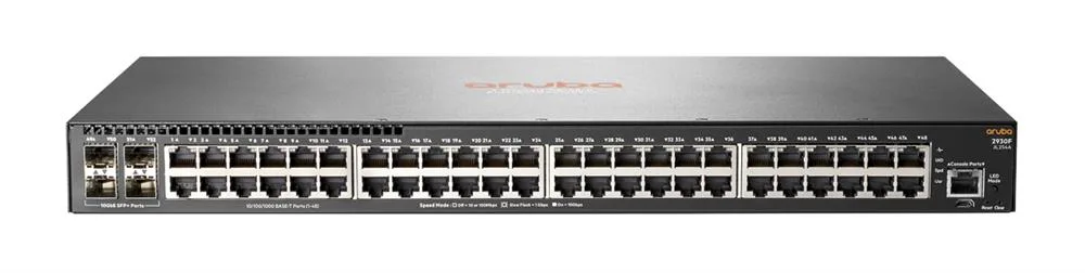 HP JL254A#ACC Aruba 2930F 48-Port 48 x 10/100/1000Base-TX 4 x 10GBase-X SFP+ Layer 3 Switch