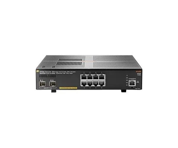 HPE JL258-60101 HP JL258-60101 Aruba 2930F Series 2930F-8G-PoE+-2SFP+ 8 x Ports PoE+ 10/100/1000Base-T + 2 x SFP+ Ports Layer3 Managed 1U Rack-Mountable Gigabit Ethernet Network Switch