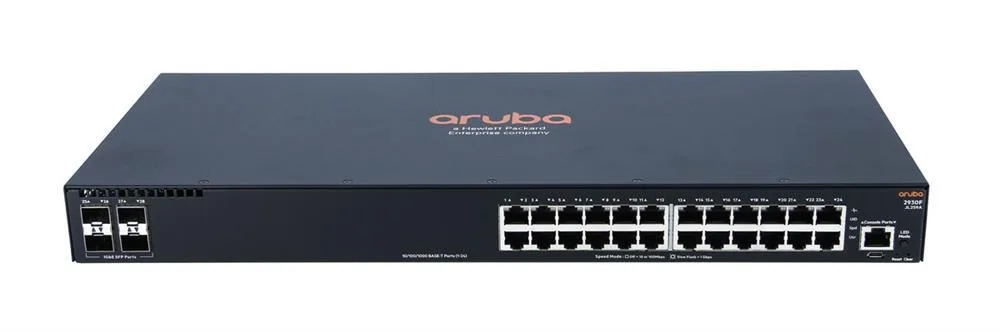HPE JL259-60001 2930F 24 x Ports 1000Base-X + 4 x Expansion Slots SFP 1U Rack-mountable Layer 3 Managed Gigabit Ethernet Network Switch