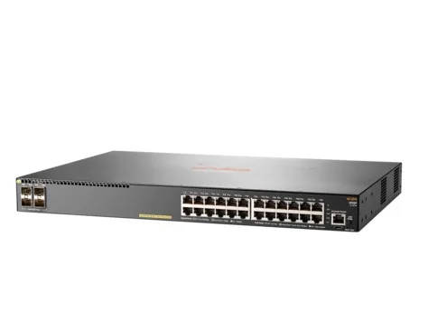 HPE JL261-61101 Aruba 2930F 24-Ports PoE+ 10/100/1000Base-T RJ-45 4-Ports 1000Base-X SFP 1U Rack-mountable Layer 3 Managed Network Switch