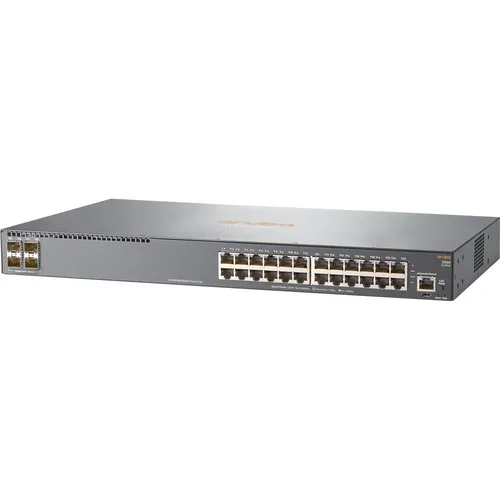 HPE JL354-61101 Aruba 2540 24-Ports 1000Base-T RJ-45 4-Ports 10GBase-X SFP+ Managed 1U Rack-mountable Network Switch