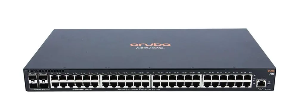 Aruba JL355A#ACC 2540 48G 48 x Ports 10/100/1000Base-T + 4 x SFP+ Layer-2 Managed Gigabit Ethernet Network Switch