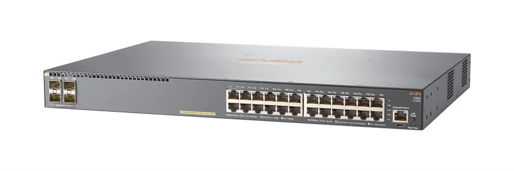 Aruba Networks JL356ACM#ABA 2540 24G 4SFP+ POE+ 24 x Ports 10/100/1000Base-T Layer 3 Managed Rackmountable Gigabit Ethernet Network Switch