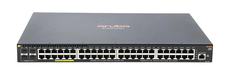 Aruba JL357A#0D1 2540 24G-PoE+ 48 x Ports 10/100/1000Base-T + 4 x SFP+ Layer-2 Managed Gigabit Ethernet Network Switch