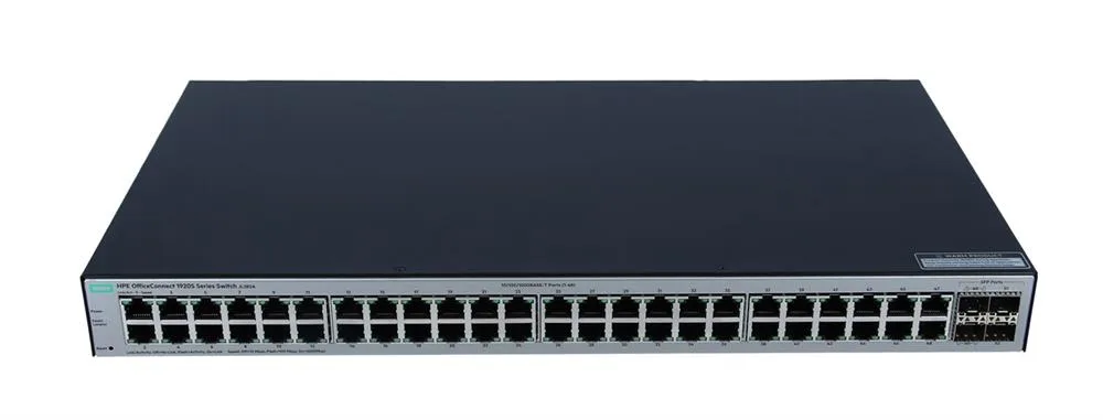 HPE JL382A#ACC OfficeConnect 1920S 48G 48 x Ports 10/100/1000Base-T + 4 x SFP Layer-3 Managed Gigabit Ethernet Network Switch