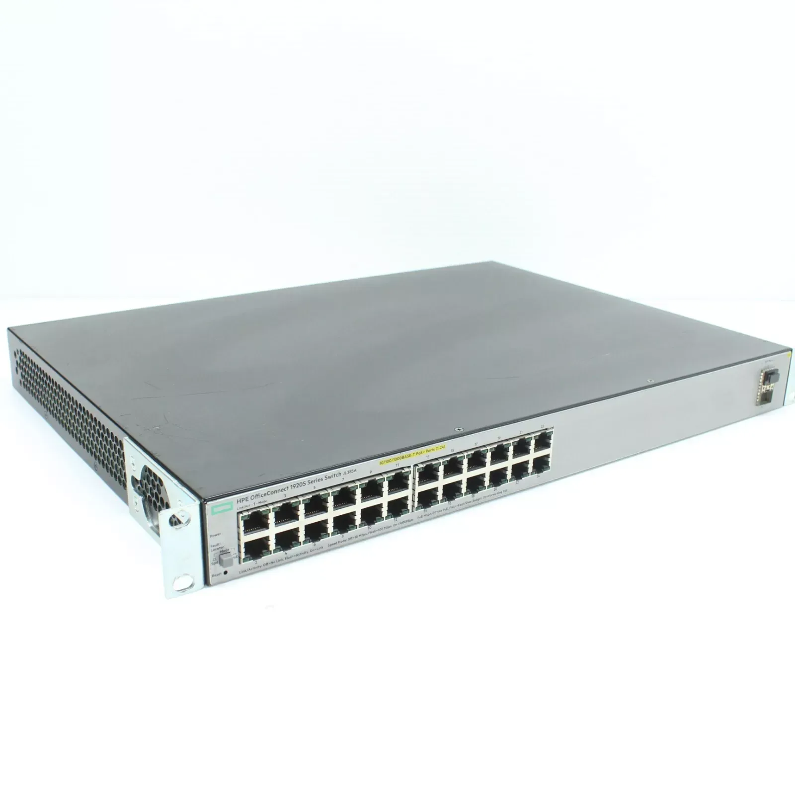 HP JL385A#ABB OfficeConnect 1920S 24G-PoE+ 24 x Ports 10/100/1000Base-T + 2 x SFP Layer-3 Managed Gigabit Ethernet Network Switch