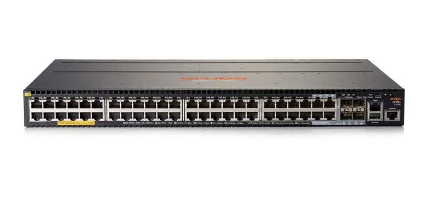 JL558-61001 - Aruba 2930F 48-Port 48 x 10/100/1000 (PoE+) + 4 x 1 Gigabit / 10 Gigabit SFP+ 1U Rack-Mountable Network Sw
