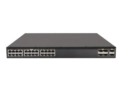 HPE JL689-61001 FlexFabric 5710-24XGT 24-Ports 10GBase-T 6-Ports QSFP+ 40GbE 2-Ports QSFP28 100GbE 1GB FlashMemory 4GB SDRAM Layer 3 Managed 1U rack-Mountable GbE Network Switch