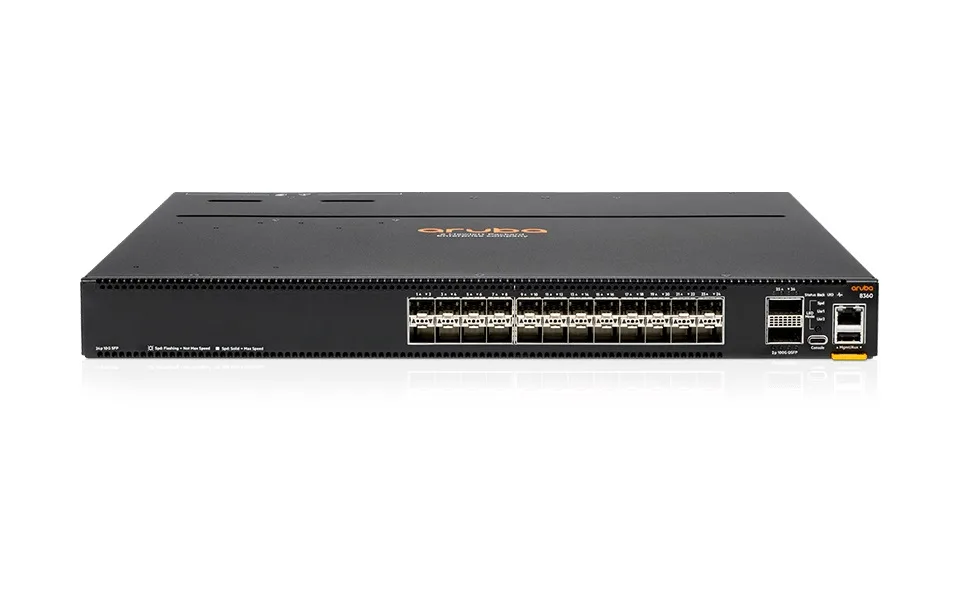 JL711A - Aruba 8360-24XF2C 24 x 10GBase-X SFP+ with 2x 100GBase-X QSFP+/QSFP28 Layer 3 Switch