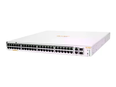 HPE JL809-61001 Aruba Instant On 1960 48-Ports 10/100/1000Base-T PoE (CL4 and CL6) 2-Ports 10GbE SFP+ 2-Ports 10GBase-T Layer 2 Managed Rack-mountable Gigabit Ethernet Network Switch