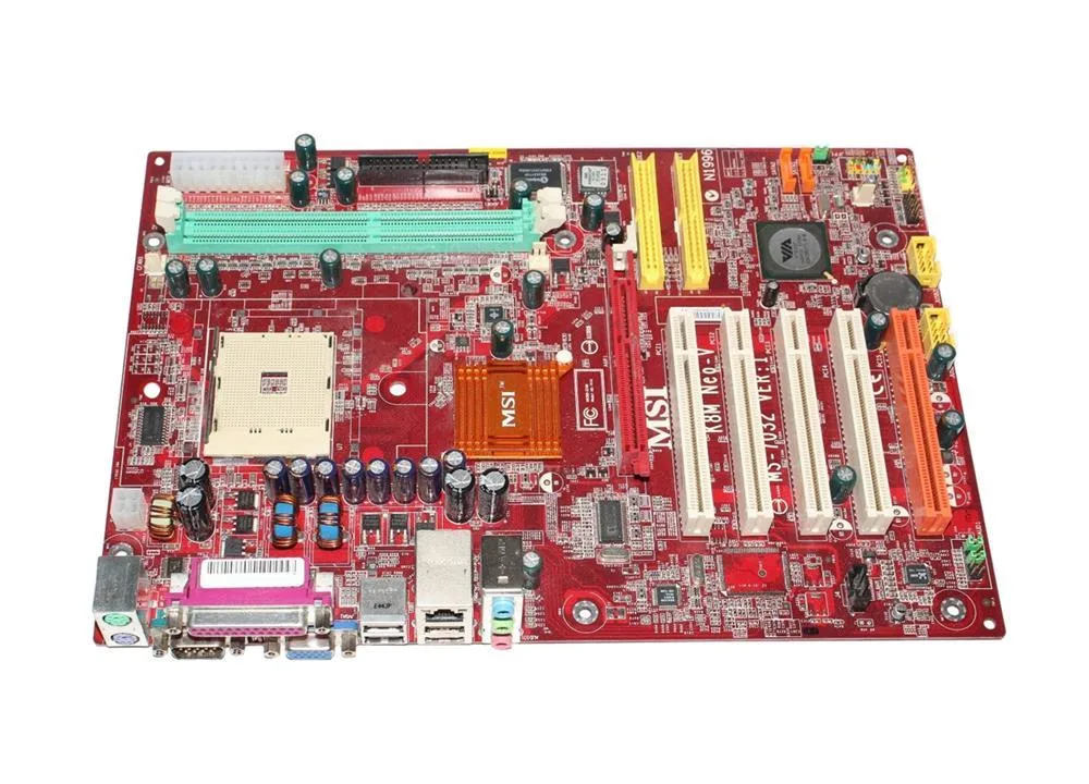 K8TNEO-V - MSI Desktop Board Turion 64, Athlon 64, Sempron VIA K8T800 Socket 754 2GB DDR SDRAM 400 MHz, 333 MHz, 266 MHz ATX