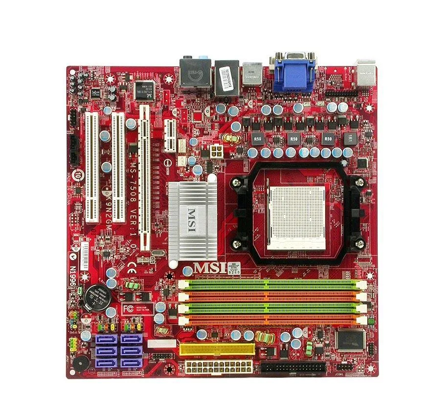 K9N2GM-FD - MSI Desktop Board nVIDIA GeForce 8200 Cool'n'Quiet Technology Socket AM2+ 2600MHz HT 8GB DDR2 SDRAM DDR2-800/PC2-6400, DDR2-667/PC2-5300 ┬╡ATX