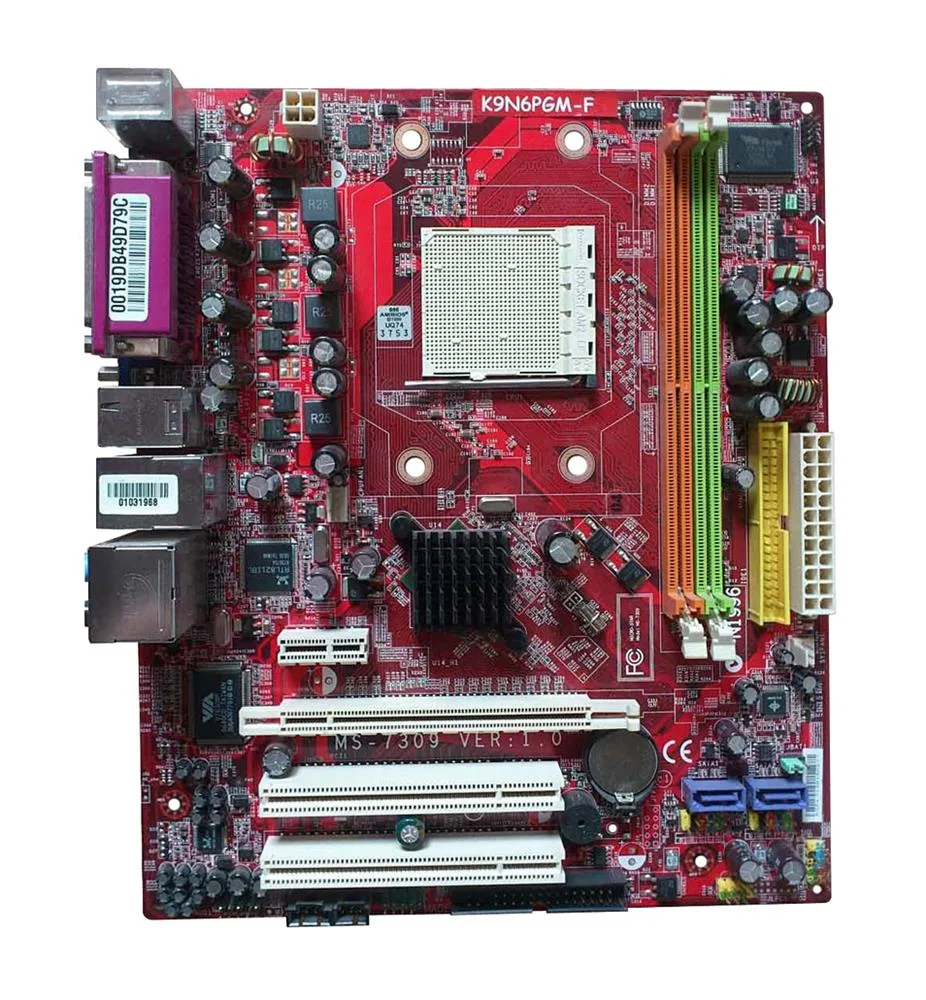 K9N6PGM-F - MSI Desktop Board Athlon 64 X2 Dual-core, Athlon 64, Sempron nVIDIA MCP61 Socket AM2