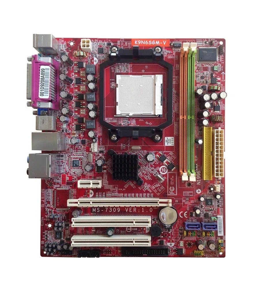 K9N6SGM-V - MSI Desktop Board Athlon 64 X2 Dual-core, Athlon 64, Sempron nVIDIA MCP61 Socket AM2