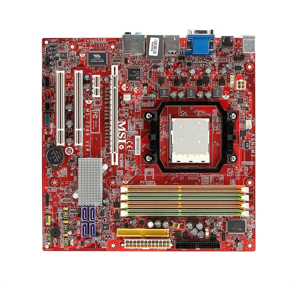 K9NGM3-FIH - MSI Desktop Board nVIDIA nForce 630a HyperTransport Technology Socket AM2 8GB DDR2 SDRAM DDR2-800/PC2-6400, DDR2-667/PC2-5300, DDR2-533/PC2-4200 ┬╡ATX