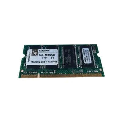 Kingston KAC-MEMC/512 512MB DDR-333MHz PC2700 non-ECC Unbuffered CL2.5 200-Pin SoDimm Memory Module