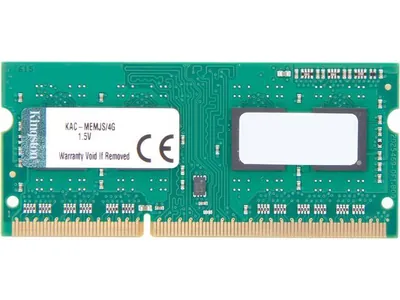 Kingston KAC-MEMH/4G 4GB DDR3-1066MHz PC3-8500 non-ECC Unbuffered CL7 204-Pin SoDimm Memory Module