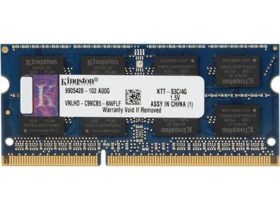 Kingston KFJ-FPC3C/4G 4GB DDR3-1600MHz PC3-12800 non-ECC Unbuffered CL11 204-Pin SoDimm Memory Module