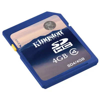 Kingston KINGSDC4/4GBSP 4GB Class 4 microSDHC Flash Memory Card