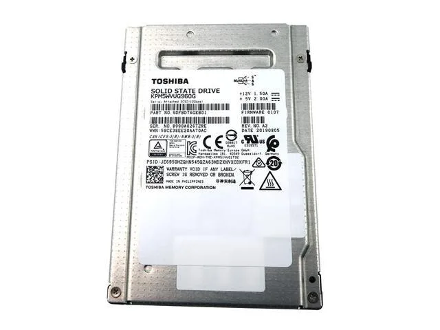 KPM5WVUG960G - Toshiba Kioxia 960GB SAS 12GB/s Mixed Use 512e FIPS 140-2 2.5-inch Solid State Drive
