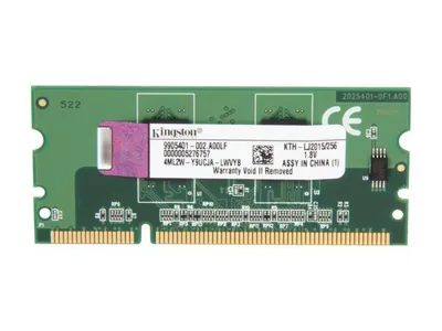 Kingston KTH-OB4150/256 256MB 100MHz PC100 non-ECC Unbuffered CL2 144-Pin SoDimm Memory Module for F1654B