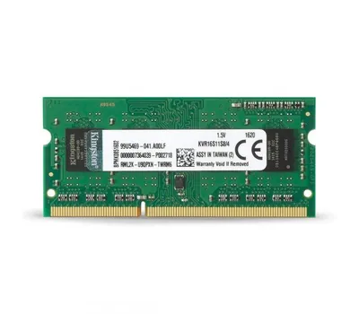 Kingston KVR16LS/4 4GB DDR3-1600MHz PC3-12800 non-ECC Unbuffered CL11 204-Pin SoDimm 1.35V Low Voltage Single Rank Memory Module