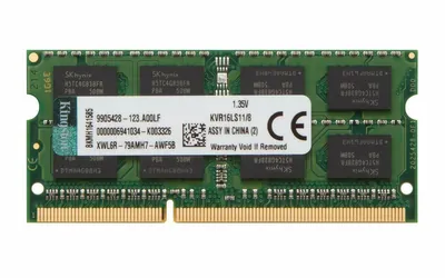 Kingston KVR16LS11/8-C3 8GB PC3-12800 DDR3-1600Mhz non-ECC Unbuffered CL11 SoDIMM 1.35V Dual-Rank Memory