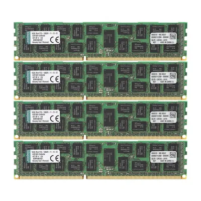 Kingston Technology KVR16R11D4K4/32 32GB Kit (4 X 8GB) DDR3-1600MHz PC3-12800 ECC Registered CL11 240-Pin DIMM 1.35V Low