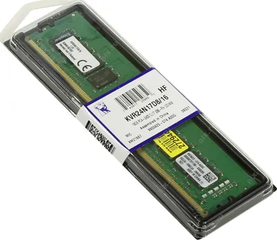 Kingston KVR24N17S6L/4 4GB PC4-19200 DDR4-2400MHz non-ECC Unbuffered CL17 UDIMM 1.2V VLP Dual-Rank Memory Module