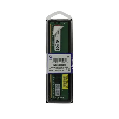 Kingston KVR26N19S8L/8 8GB PC4-21300 DDR4-2666MHz non-ECC Unbuffered CL19 UDIMM 1.2V VLP Single-Rank Memory Module