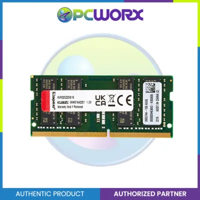 Kingston KVR32S22S6/8BK 8GB PC4-25600 DDR4-3200MHz non-ECC Unbuffered CL22 SoDIMM 1.2V Single-Rank Memory Module
