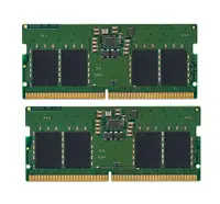 Kingston - KVR48S40BS6K2-16 16GB (2 x 8GB) DDR5-4800 PC5-38400 Non-ECC Unbuffered CL40 262-Pin SODIMM 1.1VDC Single Rank Memory Module