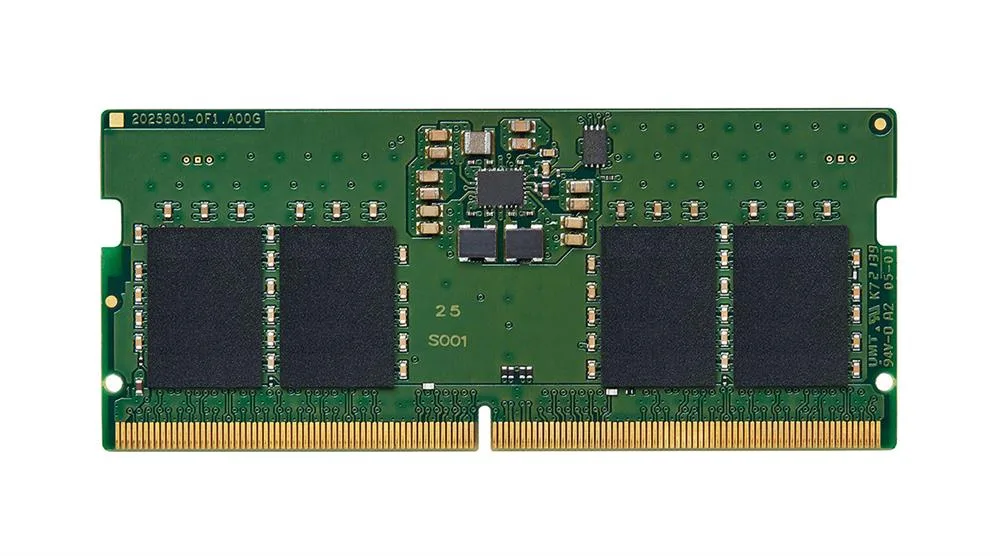 Kingston - KVR48S40BS8-16 16GB (1 x 16GB) DDR5-4800 PC5-38400 Non-ECC Unbuffered CL40 262-Pin SODIMM 1.1VDC Single Rank Memory Module