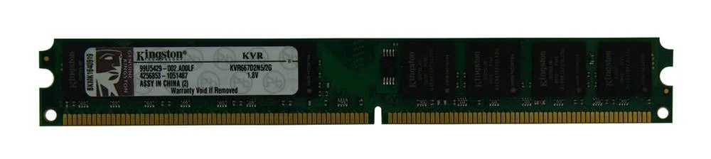 Kingston Technology KVR667D2N5/2G 2GB DDR2-667MHz PC2-5300 non-ECC Unbuffered CL5 240-Pin DIMM 1.8V Memory Module