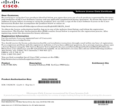 L-C4500E-IP-ES - Cisco IOS Enterprise Services Product Upgrade License