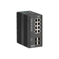LIE1014A - Black Box 1000Base-X/ 10/100/1000Base-T PoE 12 x Ports Layer-2 Managed Gigabit Ethernet Network Switch