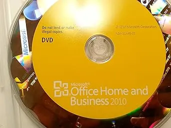 HP LK322AV#ABA Microsoft Office 2010 Home & Business License and Media 1 PC