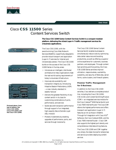 LL11K-150ST - Cisco WebNS Standard Feature Set for CSS-1115x License License