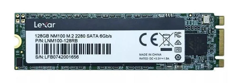 LNM100-128RB - Lexar NM100 128GB Triple-Level Cell SATA 6Gb/s M.2 2280 Solid State Drive