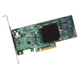 LSI00344 - LSI Logic 12GB/s PCI-Express 3.0, 8 Ports Internal SATA/SAS Host Bus Adapter with Low Profile Bracket