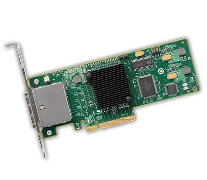 LSI9200-8E - LSI Logic SAS9200-8e 6GB 8-Port Ext PCI-Express 2.0 X8 SATA/SAS 2 X SFF-8088 Mini-SAS External Connectors with Lp Bracket