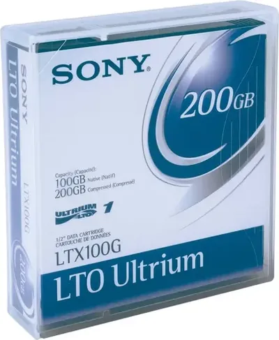 LTX100 - Sony LTX100 LTO Ultrium 1 Data Cartridge - LTO Ultrium - LTO-1 - 100 GB (Native) / 200 GB (Compressed)