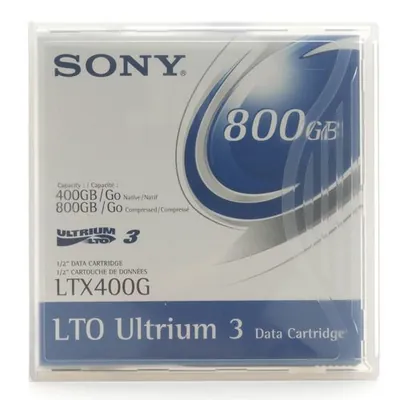 Sony LTX400G/BC LTX400G/BC LTO Ultrium 3 Data Cartridge with Barcode Labeling - LTO Ultrium - LTO-3 - 400 GB (Native) / 800 GB (Compressed) - 1 Pack