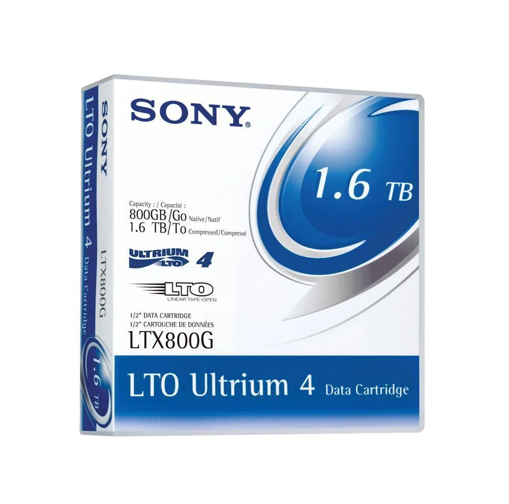Sony LTX800W/BC LTX800W LTO Ultrium 4 WORM Data Cartridge with Barcode Labeling - LTO Ultrium - LTO-4 - 800 GB (Native) / 1.60 TB (Compressed)