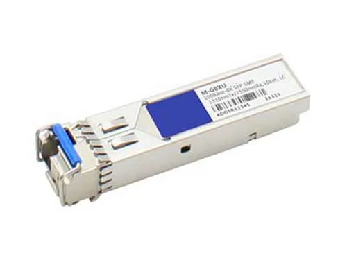 M-GBXU - Brocade 1Gb/s 1000Base-BX-U Single-Mode Fiber 10km 1310nm-TX/1550nm-RX LC Connector SFP Transceiver Module