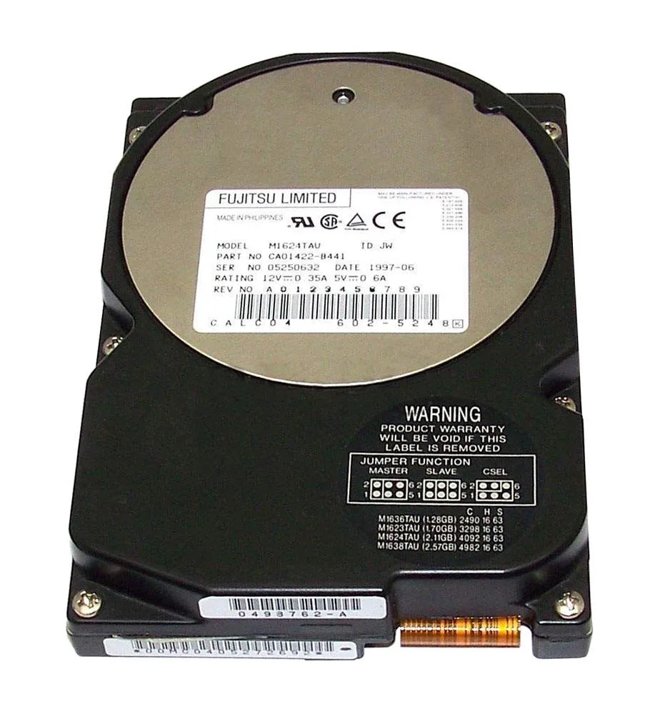 M1624TAU - Fujitsu 2GB 5400RPM ATA-33 3.5-inch Hard Drive