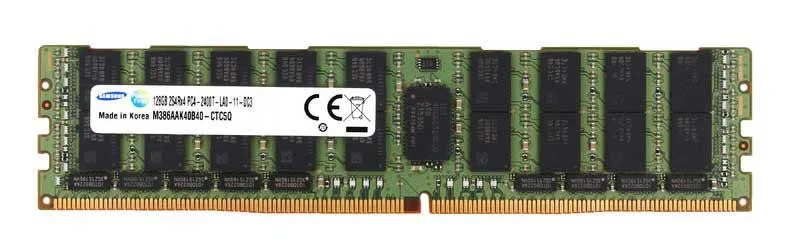M386AAK40B40-CTC5Q - Samsung 128GB DDR4-2400MHz MHz PC4-19200 ECC Registered CL17 288-Pin DIMM 1.2V Memory Module