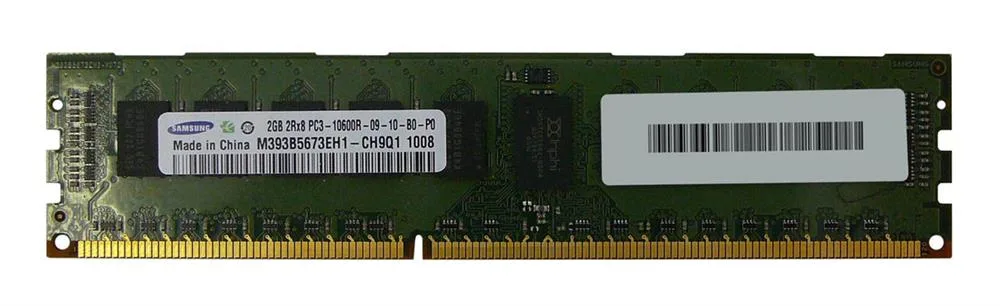 M393B5673EH1-CH9Q1 - Samsung 2GB DDR3-1333MHz PC3-10600 ECC Registered CL9 240-Pin DIMM 1.35V Low Voltage Dual Rank Memo