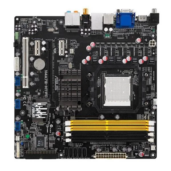 ASUS M4A78-HTPC/RC Desktop Board AMD 780G HyperTransport Technology AM3 2600MHz, 1000MHz, 800MHz HT 16GB DDR2 SDRAM DDR2-1066/PC2-8500, DDR2-800/PC2-6400, DDR2-667/PC2-5300 CrossFireX Micro ATX